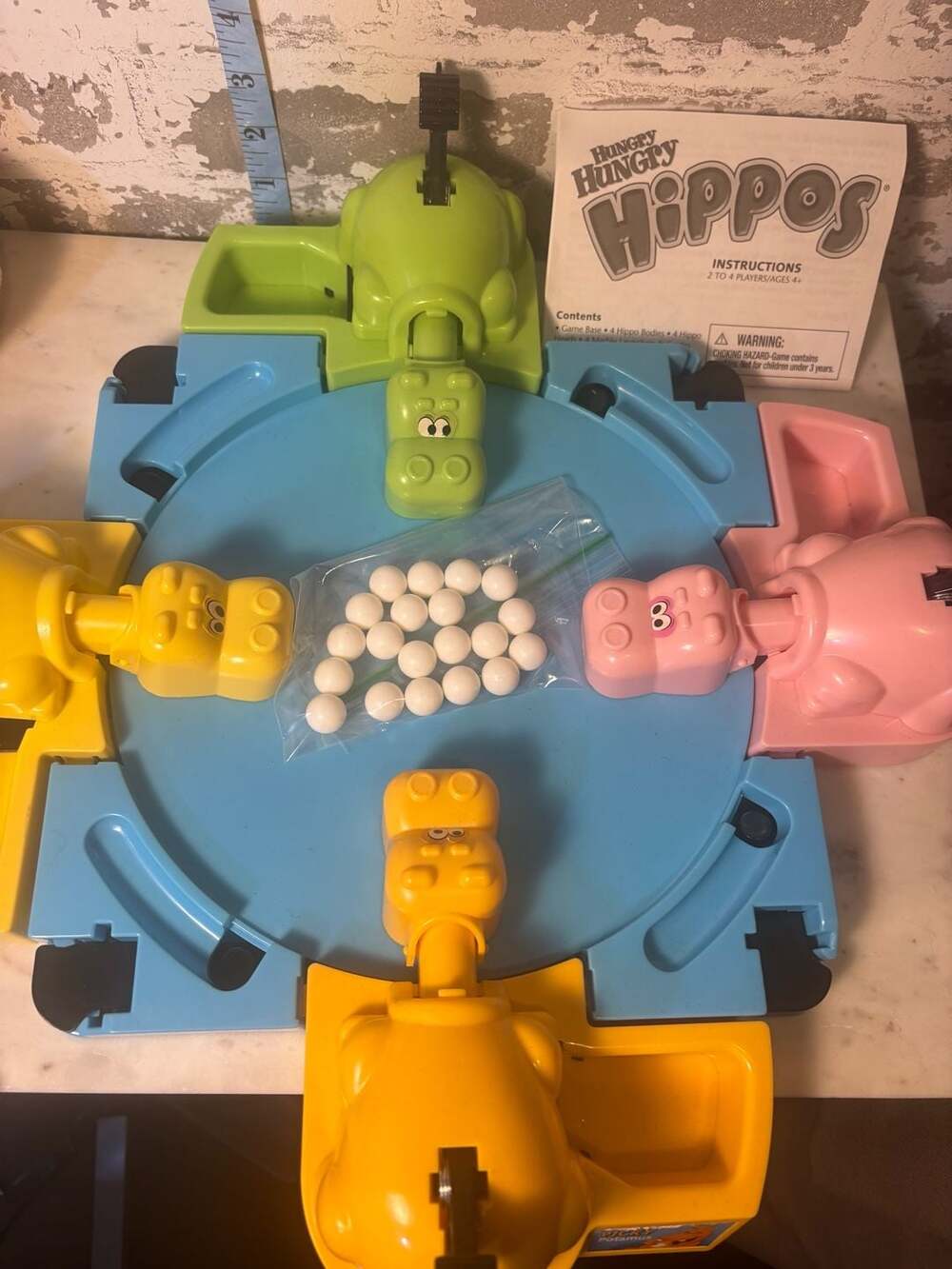 VTG Hasbro Hungry Hungry Hippos Board Game